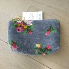 極美品　フェイラー　花柄キーポーチ 極美品☆FEILER フェイラー ポーチ ブラック 花柄 - メルカリ