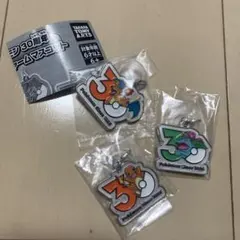 ポケモン30周年メタルチャームマスコット ガチャ　3点セット