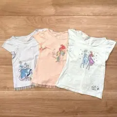 ユニクロ UT ディズニープリンセスTシャツセット 100,110cm