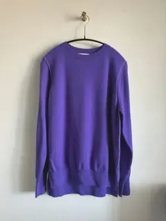 美品✨エンフォルドENFOLDミドルウールクルーネックニットゆったりセーター ENFOLD エンフォルド 23AW CURVE-HEM PULLOVER カーブヘムプルオーバー