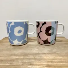 marimekko マリメッコ 廃盤 マグ レッド ブルー グリーン 3個セット 