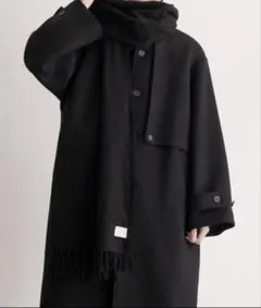 Casper John ラムウール100%マフラー　ブラウン