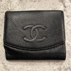 【2月20日までセール中！】CHANEL ブラック 二つ折り財布