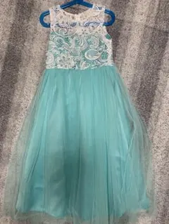 ノースリーブドレス【サイズ120】ワンピース　エメラルドグリーン