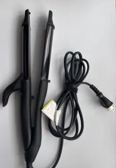 SALONIA ストレート&カール2WAYヘアアイロンプロ オールブラック