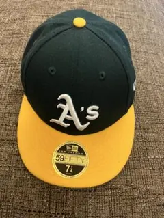 値下げしました！ニューエラ　アスレチックス　キャップ７1/4 NEWERA