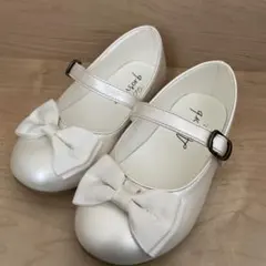 Aquasorb ホワイトリボンフォーマルシューズ 17.0cm