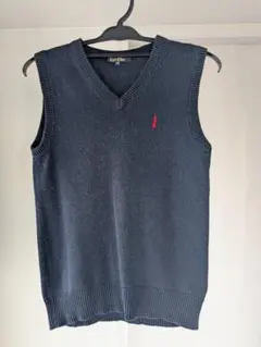 EAST BOY ネイビー Vネック　ベスト 150