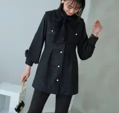 RUIRUE BOUTIQUEカラーツイードジレ ＆スリムストレートパンツスーツ