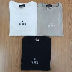 PEDRO　刺繍ロゴ　Tシャツ　XL　3点　まとめ売り　ペドロのサムネイル