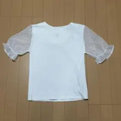 ROPE PICNIC レディース 半袖カットソー パフスリーブ シアー素材