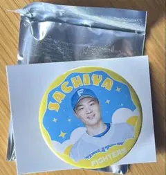 北海道日本ハムファイターズ　山﨑福也　スタンド付きアクリル缶バッジ