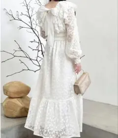 yourmle backribbon flower jacquard ワンピース - メルカリ