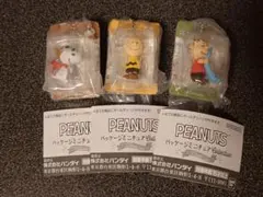 スヌーピー　PEANUTS　パッケージミニチュアコレクション　3種セット