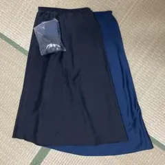 UNIQLO ２つのサテンロングスカート S
