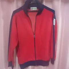PUMA ジップアップジャケット Mサイズ レッド/ネイビー