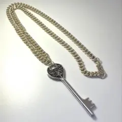 アンティーク調 鍵モチーフ ネックレス メンズ 60cm