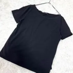 BLISS POINT 半袖Tシャツ カットソー 黒 無地 合わせやすい 洗える