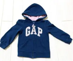 baby GAP パーカー 100 女の子 フード ジップアップ