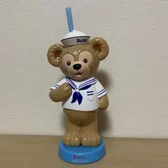 未使用品 ディズニー 香港 ダッフィー ドリンクボトル 水筒 ストロー付き