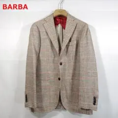 ●定番●バルバ　春夏　茶系　コットンリネンジャケット　４６　BARBAのサムネイル
