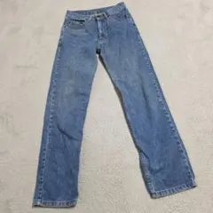 Levi's/リーバイス ストレート デニム【M】黒パッチ ネイビー