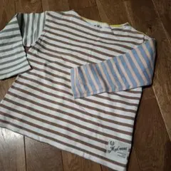 Make Your Day ボーダー Tシャツ 110のサムネイル