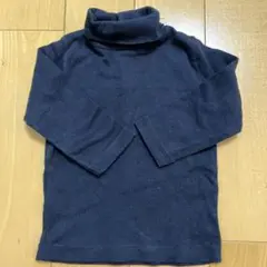 PETIT BATEAU ネイビー タートルネック 12m