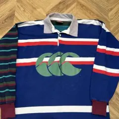 CANTERBURY OF NEW ZEALAND ボーダー　長袖　ポロシャツ