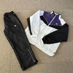 YONEX ウォームアップウェア ホワイト/パープル/ブラック