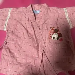 ミッキーマウス 甚平 ピンク ~95cm