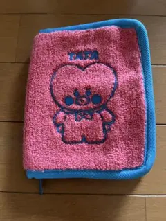 BT21 TATA タオル生地ポーチ カード入れ　ピンク