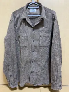 NICOLE CLUB FOR MEN ブラウン　長袖シャツ　50サイズ