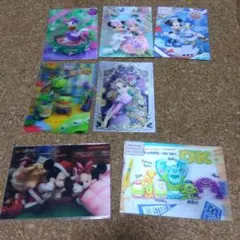 ディズニー　　3Dポストカードセット 7枚