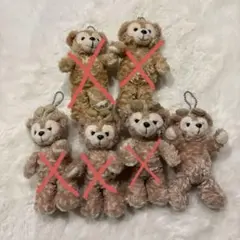 ダッフィー&シェリーメイ　ぬいぐるみバッチ