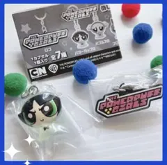 パワーパフガールズ めじるしアクセサリー バターカップ ロゴ ガチャ