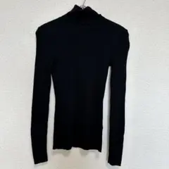 UNIQLO　ユニクロ　タートルネックセーター　ブラック　ウール　S