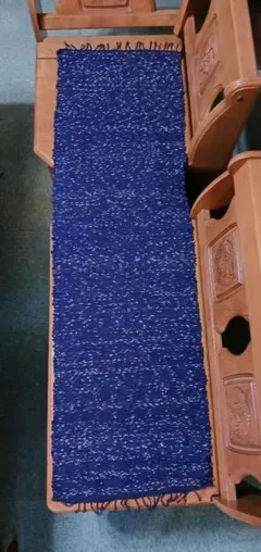 裂き織りテーブルセンター　昭和レトロ 裂き織りのテーブルセンター | iichi 日々の暮らしを心地よく