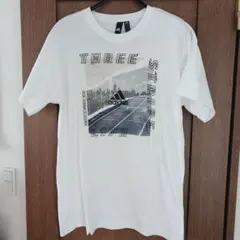 亜*瑠様 adidas グラフィックプリント Tシャツ ホワイト