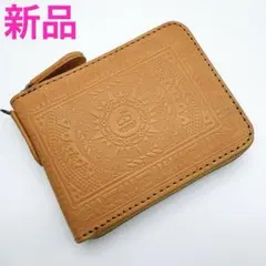 NOMADOI ニューメキシコ 二つ折り財布 茶新品レザーバンダナエンボス型押しのサムネイル
