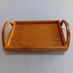 最終値下げ　竹製ハンドル付きトレイ　イトーバンブークラフト