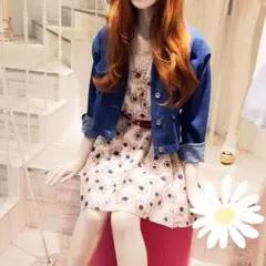 INGNI マーガレット柄ワンピ