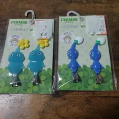 ピクミン ヘアクリップ 　アオピクミン　氷ピクミン