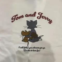 トムとジェリー スウェット トレーナー Lサイズ 裏起毛 ホワイト