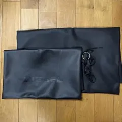 【DIESEL】ディーゼル 保存袋 合皮 ブラック 型押しロゴ 美品　2枚セット