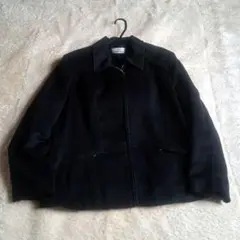 テーラードジャケッ卜　黒　ビロード系　Mサイス