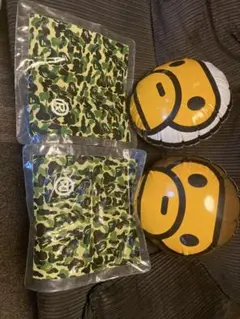 四点A BATHING APE BABYMILO エイプ エアクッション レア