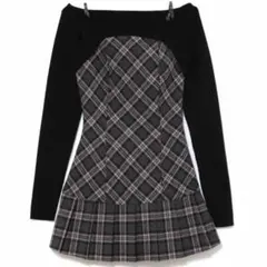 Andmary Selena check mini dress - メルカリ