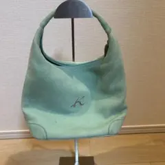 kitamura キタムラ ハンドバッグ レザー ライトブルーのサムネイル