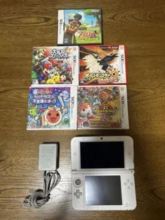 Nintendo 3DS LL 本体＋ソフト5本セット 充電器付き 動作確認済み